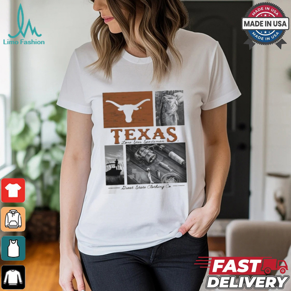Texas Longhorns multi plane Bass lone stan sportsman shirt Texas Longhorns multi plane Bass lone stan sportsman shirt