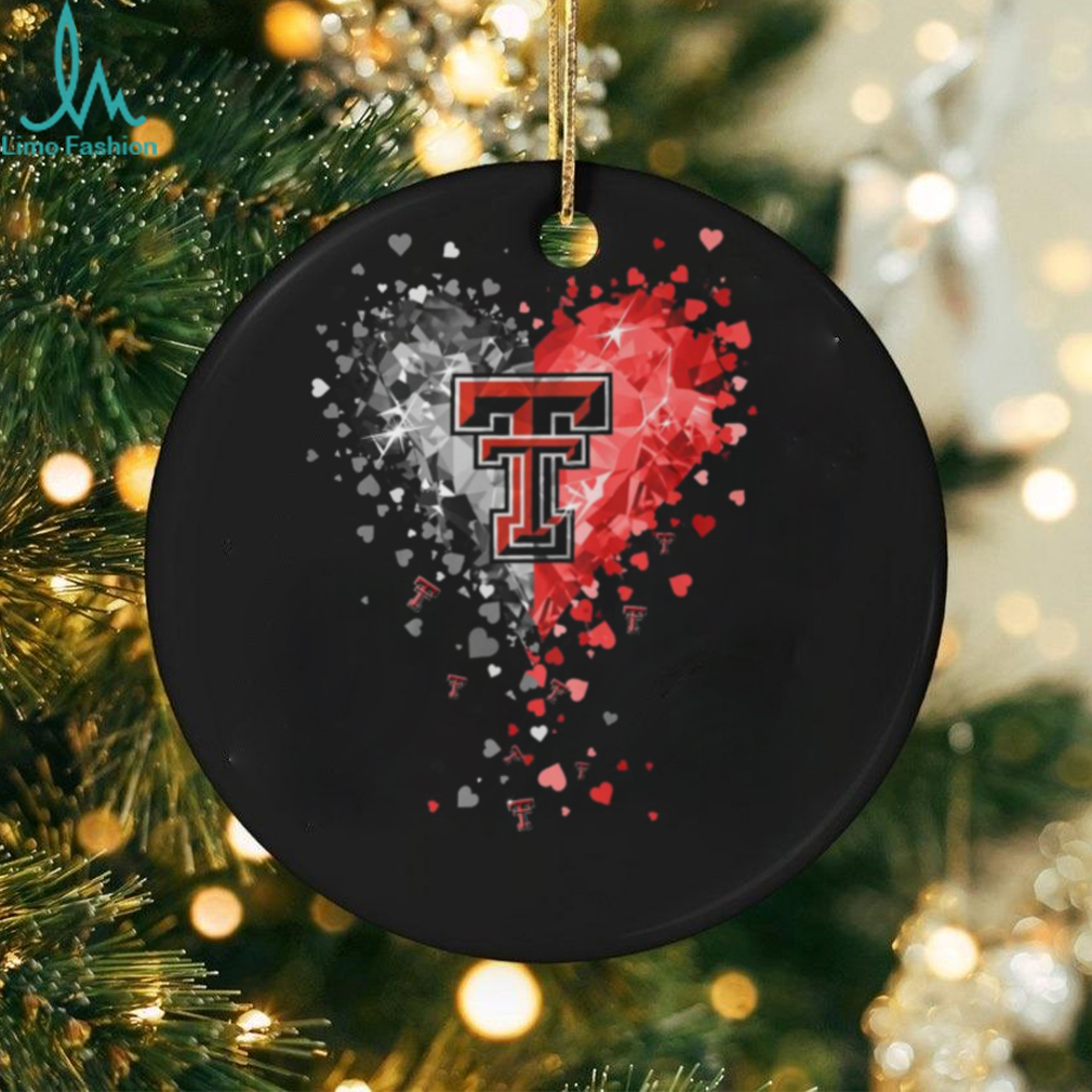 Texas Tech Red Raiders Crystal Heart Shirt Texas Tech Red Raiders Crystal Heart Shirt