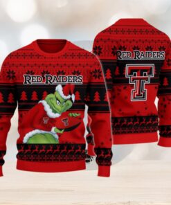 Texas Tech Red Raiders Grinch Ugly Christmas Sweater