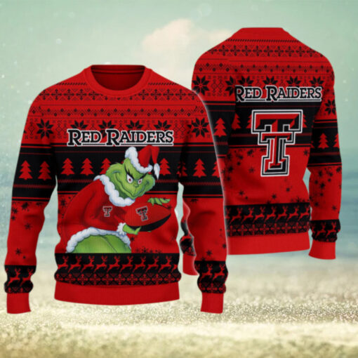 Texas Tech Red Raiders Grinch Ugly Christmas Sweater