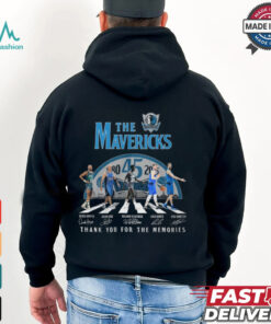 The Dallas Mavericks Abbey Road 45 Years 1980 2025 Thank You For The Memories Signatures shirt