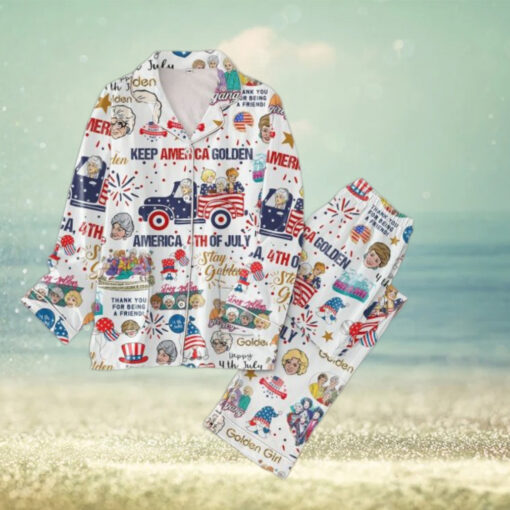 The Golden Girls Keep America Golden America 4th Of July Pajamas Set