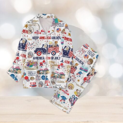 The Golden Girls Keep America Golden America 4th Of July Pajamas Set