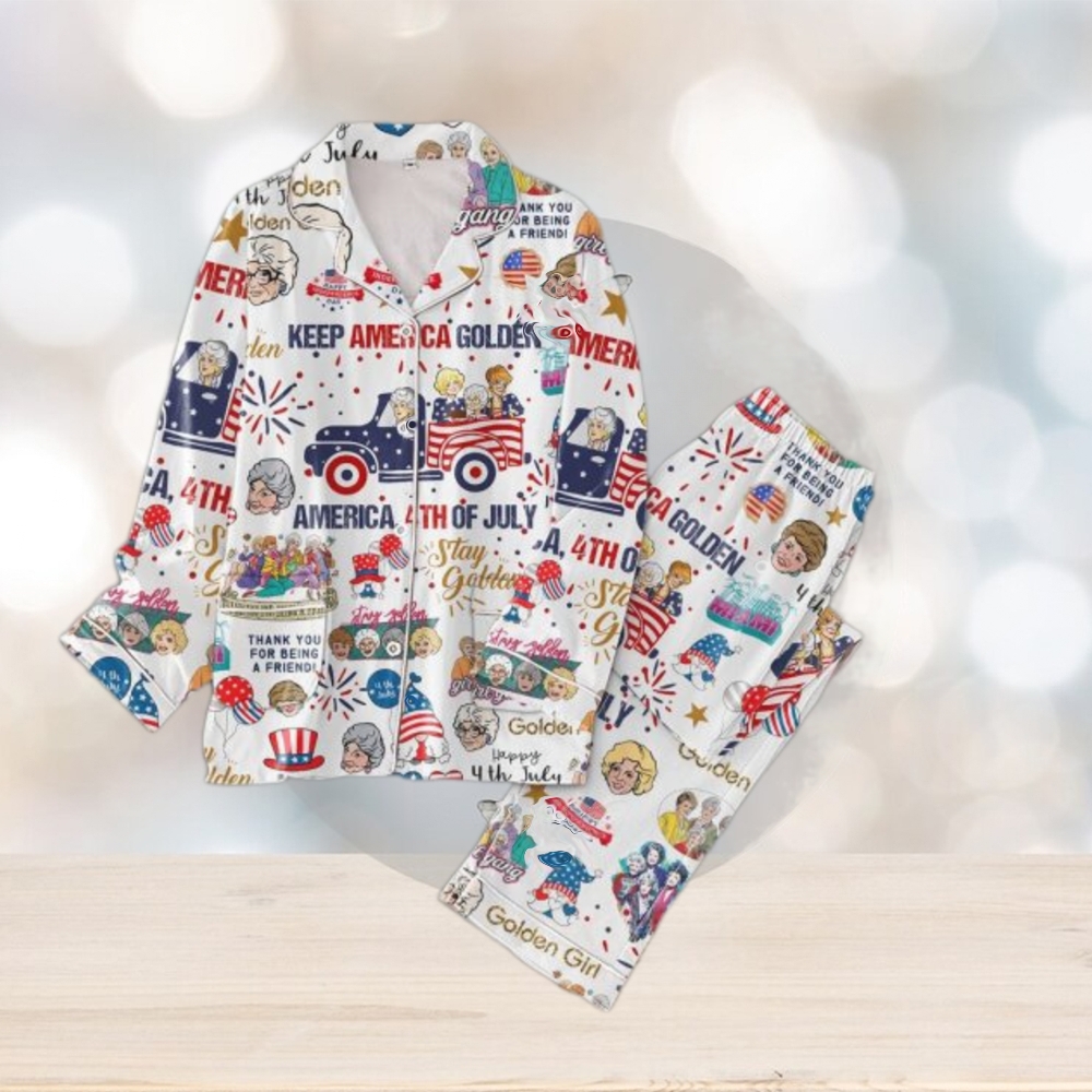 The Golden Girls Keep America Golden America 4th Of July Pajamas Set The Golden Girls Keep America Golden America 4th Of July Pajamas Set
