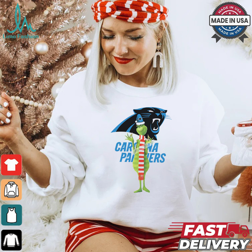 The Grinch Carolina Panthers Graphic T Shirt The Grinch Carolina Panthers Graphic T Shirt