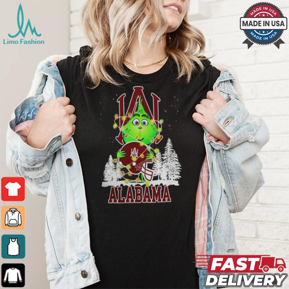 The Grinch Hug Alabama A_M Helmet Christmas Shirt The Grinch Hug Alabama A_M Helmet Christmas Shirt