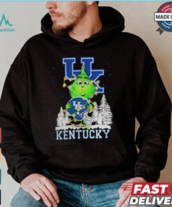 The Grinch Hug Kentucky Wildcats Helmet Christmas Shirt