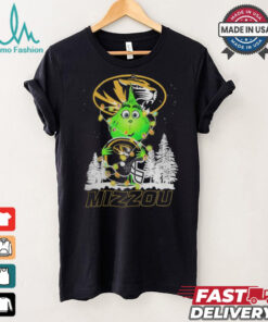 The Grinch Hug Missouri Tigers Helmet Christmas Shirt