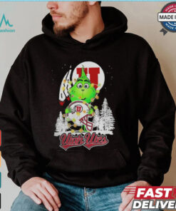 The Grinch Hug Utah Utes Helmet Christmas Shirt