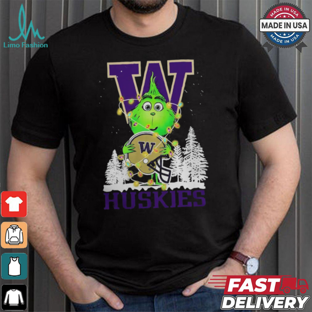 The Grinch Hug Washington Huskies Helmet Christmas Shirt The Grinch Hug Washington Huskies Helmet Christmas Shirt