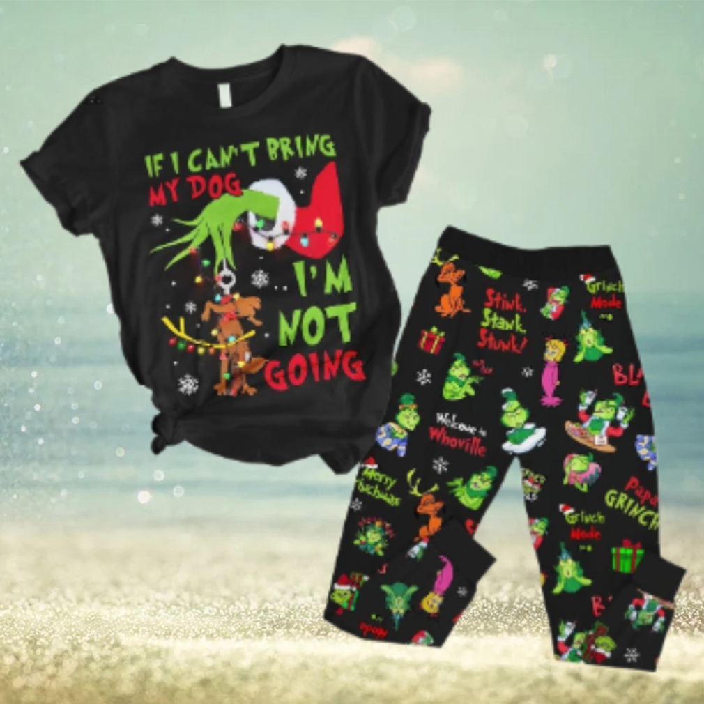 The Grinch If I Can’t Bring My Dog I’m Not Going Pajamas Set – Black The Grinch If I Can’t Bring My Dog I’m Not Going Pajamas Set – Black