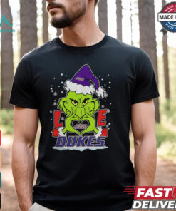The Grinch Love Heart 2024 James Madison Dukes Football Christmas Shirt