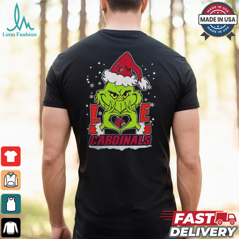 The Grinch Love Heart 2024 Louisville Cardinals Football Christmas Shirt The Grinch Love Heart 2024 Louisville Cardinals Football Christmas Shirt