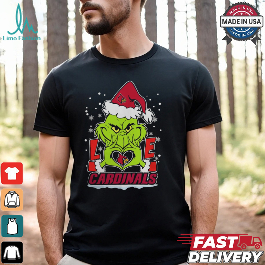 The Grinch Love Heart 2024 Louisville Cardinals Football Christmas Shirt The Grinch Love Heart 2024 Louisville Cardinals Football Christmas Shirt