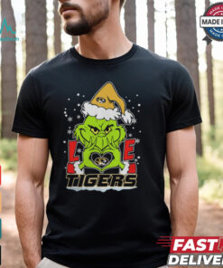 The Grinch Love Heart 2024 Missouri Tigers Football Christmas Shirt