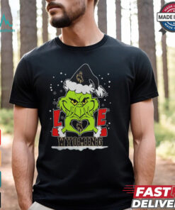 The Grinch Love Heart 2024 Wyoming Cowboys Football Christmas Shirt
