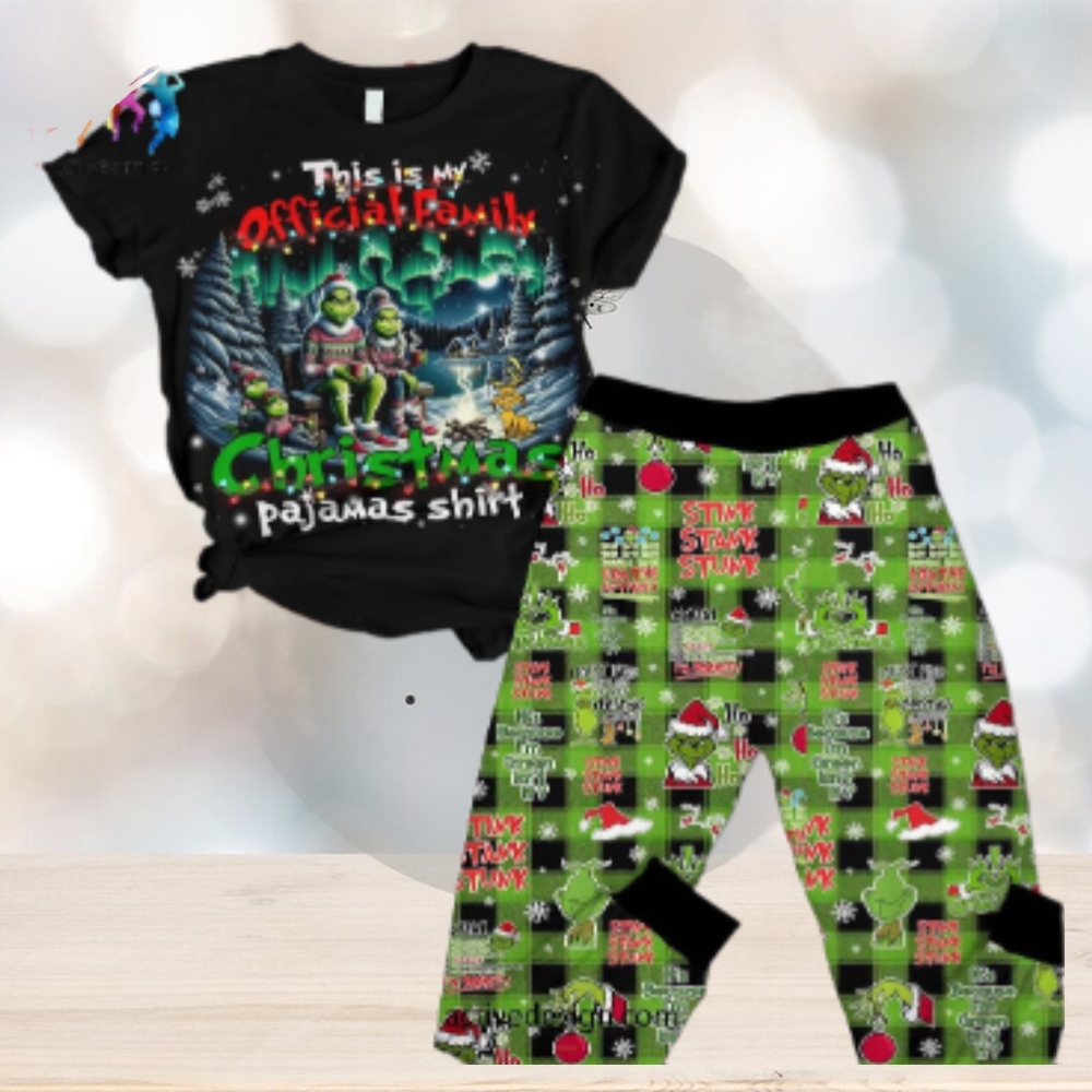 The Grinch This Is My Official Family Christmas Pajamas Set The Grinch This Is My Official Family Christmas Pajamas Set