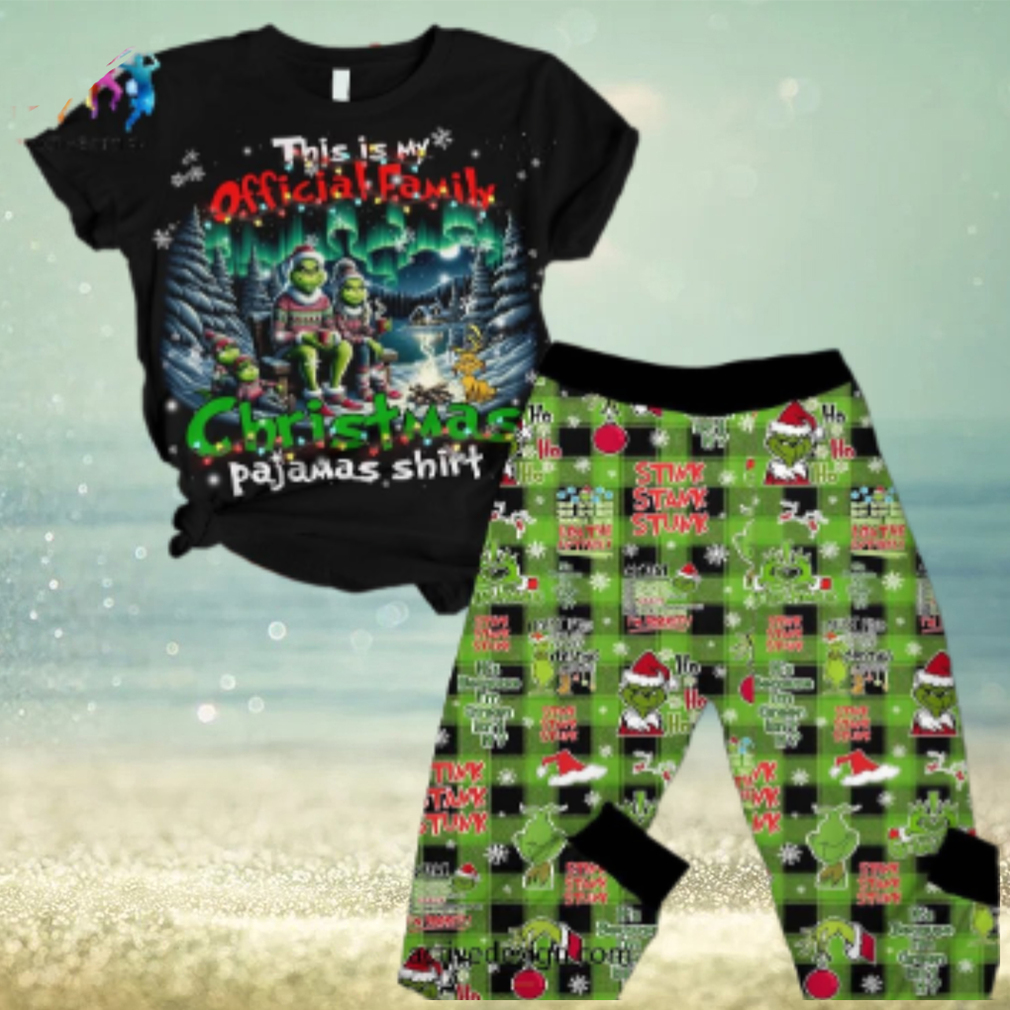 The Grinch This Is My Official Family Christmas Pajamas Set The Grinch This Is My Official Family Christmas Pajamas Set