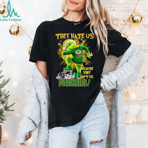 The Grinch they hate us because they ain’t us Green Bay Packers stomp on 2024 shirt