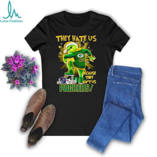 The Grinch they hate us because they ain’t us Green Bay Packers stomp on 2024 shirt