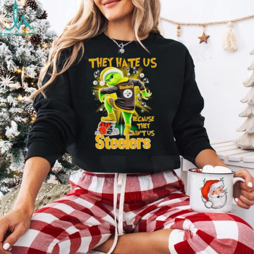 The Grinch they hate us because they ain’t us Pittsburgh Steelers stomp on Bengals 2024 shirt