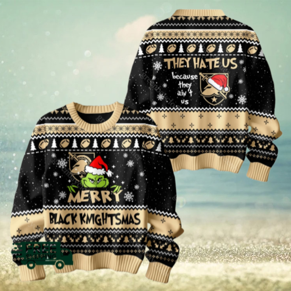 The Grinch x Army Black Knights Merry Black Knightsmas Ugly Christmas Sweater