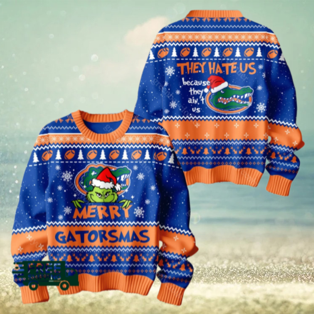 The Grinch x Florida Gators Merry Gatorsmas Ugly Christmas Sweater