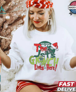 The Jets Grinch Lives Here Christmas Shirt