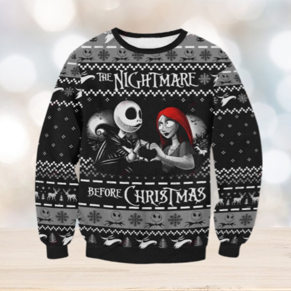 The Nightmare Before Christmas Ugly 3 Sweater The Nightmare Before Christmas Ugly 3 Sweater