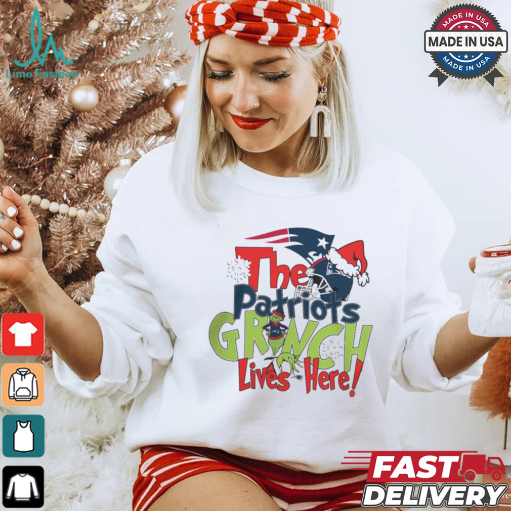 The Patriots Grinch Lives Here Christmas Shirt The Patriots Grinch Lives Here Christmas Shirt