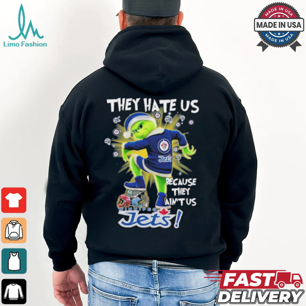 They Hate Us Because They Ain’t Grinch X Winnipeg Hockey Stomp On College Teams Christmas Shirt They Hate Us Because They Ain’t Grinch X Winnipeg Hockey Stomp On College Teams Christmas Shirt