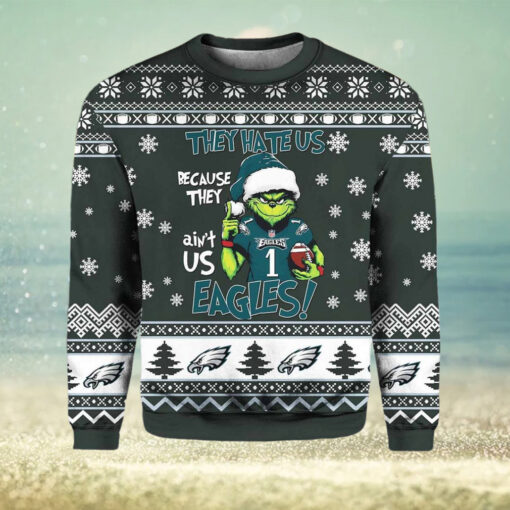 They Hate Us Because They Ain’t Us Eagles Ugly Christmas Sweater