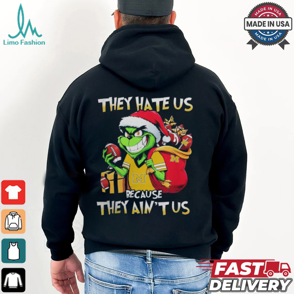 They Hate Us Because They Ain’t Us Grinch Vs Michigan Wolverines Football Christmas Shirt They Hate Us Because They Ain’t Us Grinch Vs Michigan Wolverines Football Christmas Shirt