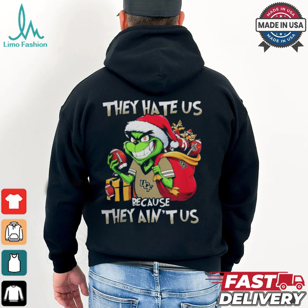 They Hate Us Because They Ain’t Us Grinch Vs UCF Knights Football Christmas Shirt They Hate Us Because They Ain’t Us Grinch Vs UCF Knights Football Christmas Shirt