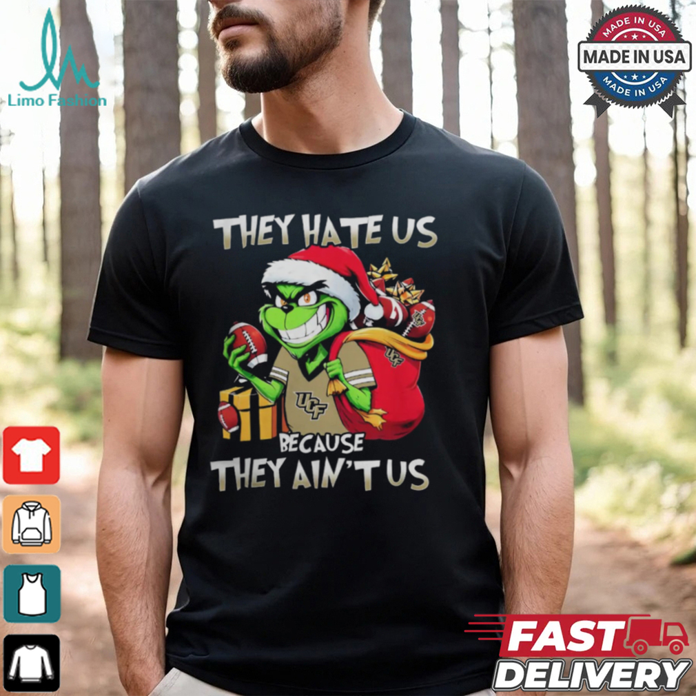 They Hate Us Because They Ain’t Us Grinch Vs UCF Knights Football Christmas Shirt They Hate Us Because They Ain’t Us Grinch Vs UCF Knights Football Christmas Shirt