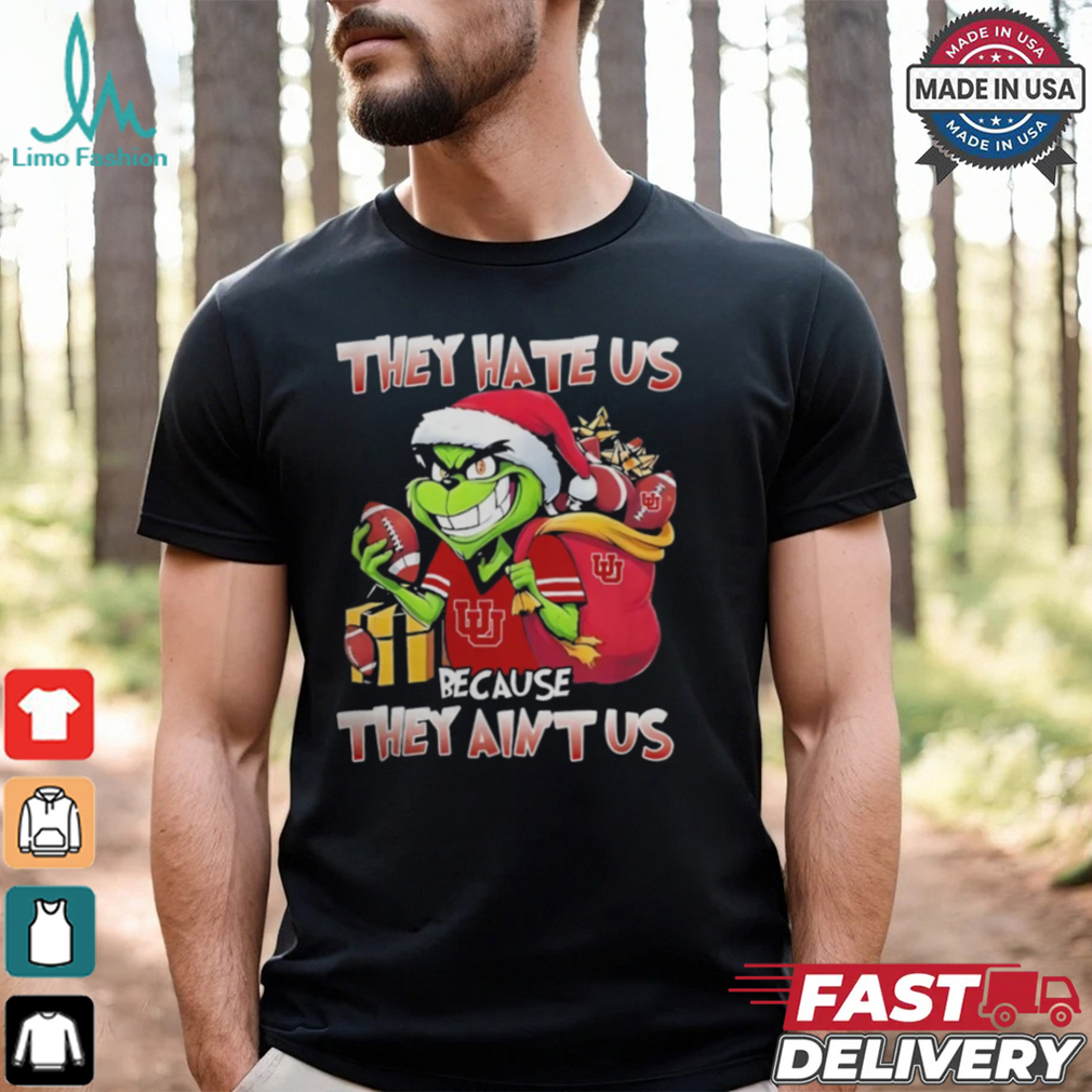 They Hate Us Because They Ain’t Us Grinch Vs Utah Utes Football Christmas Shirt They Hate Us Because They Ain’t Us Grinch Vs Utah Utes Football Christmas Shirt