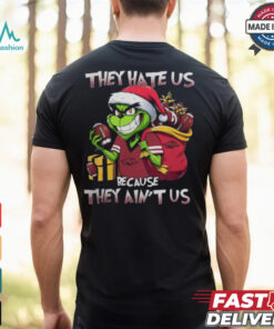 They Hate Us Because They Ain’t Us Grinch X Arkansas Razorbacks Christmas 2024 Shirt