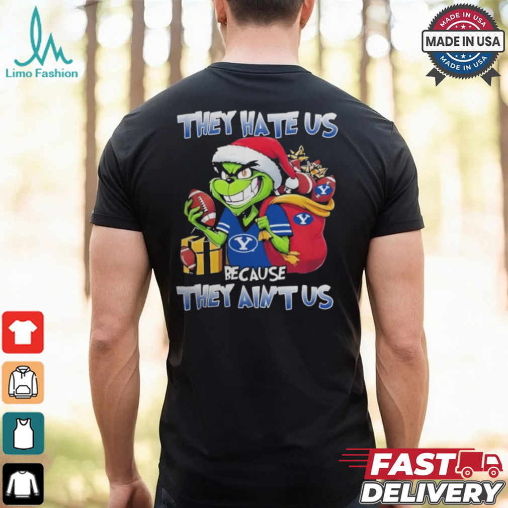 They Hate Us Because They Ain’t Us Grinch X BYU Cougars Football Christmas Shirt They Hate Us Because They Ain’t Us Grinch X BYU Cougars Football Christmas Shirt