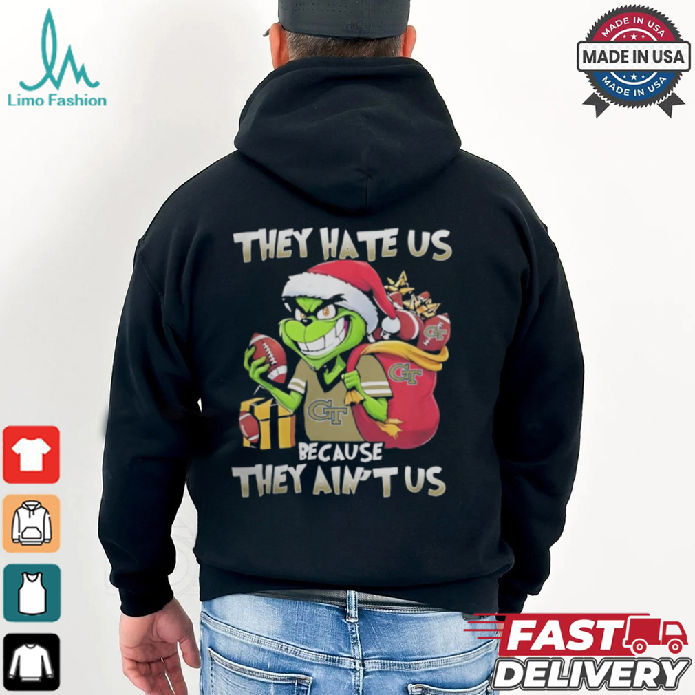 They Hate Us Because They Ain’t Us Grinch X Georgia Tech Yellow Jackets Football Christmas Shirt They Hate Us Because They Ain’t Us Grinch X Georgia Tech Yellow Jackets Football Christmas Shirt