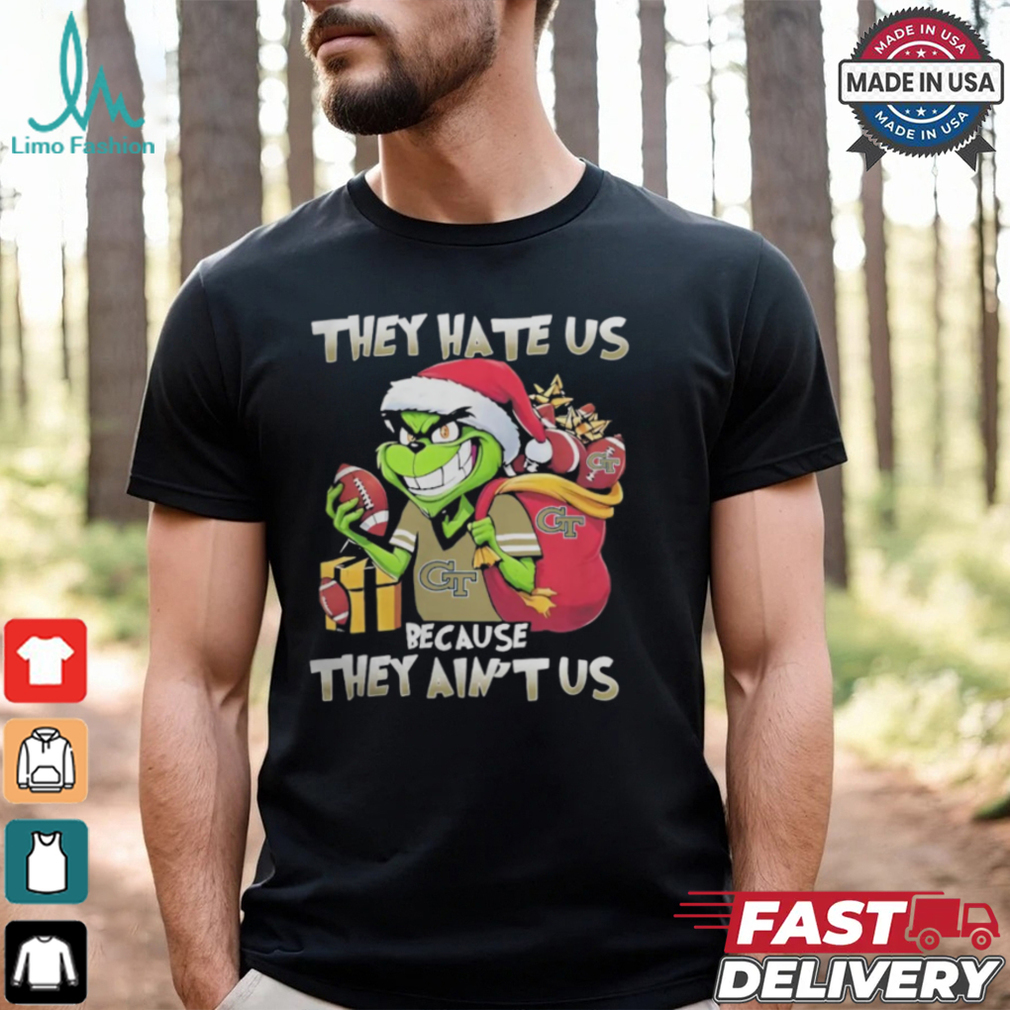 They Hate Us Because They Ain’t Us Grinch X Georgia Tech Yellow Jackets Football Christmas Shirt They Hate Us Because They Ain’t Us Grinch X Georgia Tech Yellow Jackets Football Christmas Shirt