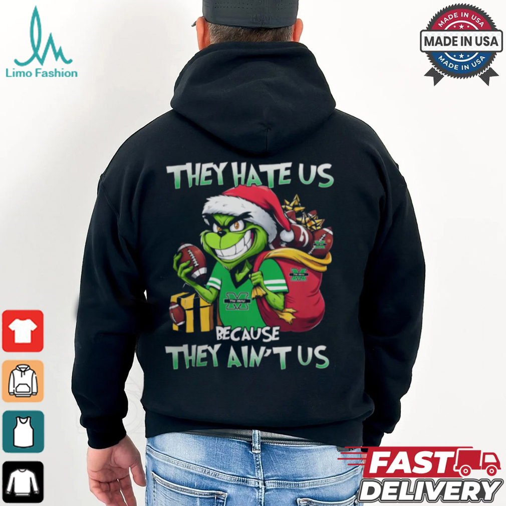 They Hate Us Because They Ain’t Us Grinch X Marshall Thundering Herd Christmas 2024 Shirt They Hate Us Because They Ain’t Us Grinch X Marshall Thundering Herd Christmas 2024 Shirt