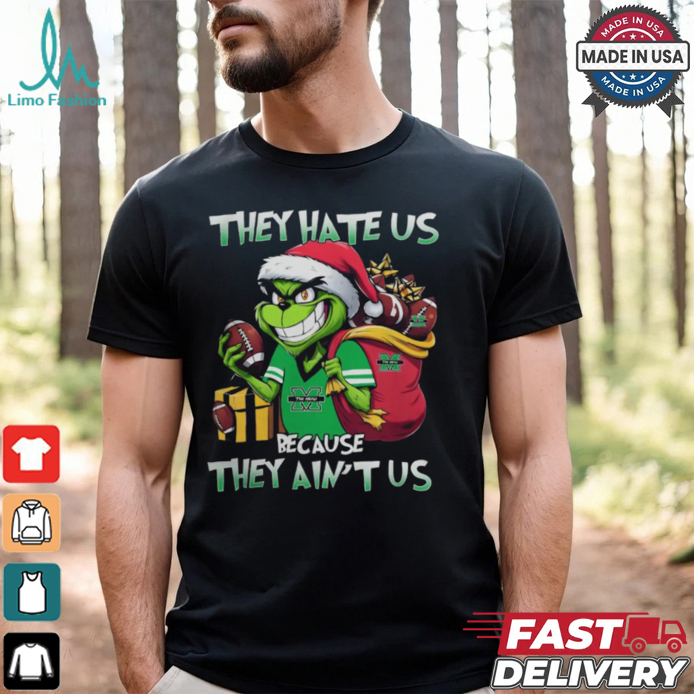 They Hate Us Because They Ain’t Us Grinch X Marshall Thundering Herd Christmas 2024 Shirt They Hate Us Because They Ain’t Us Grinch X Marshall Thundering Herd Christmas 2024 Shirt