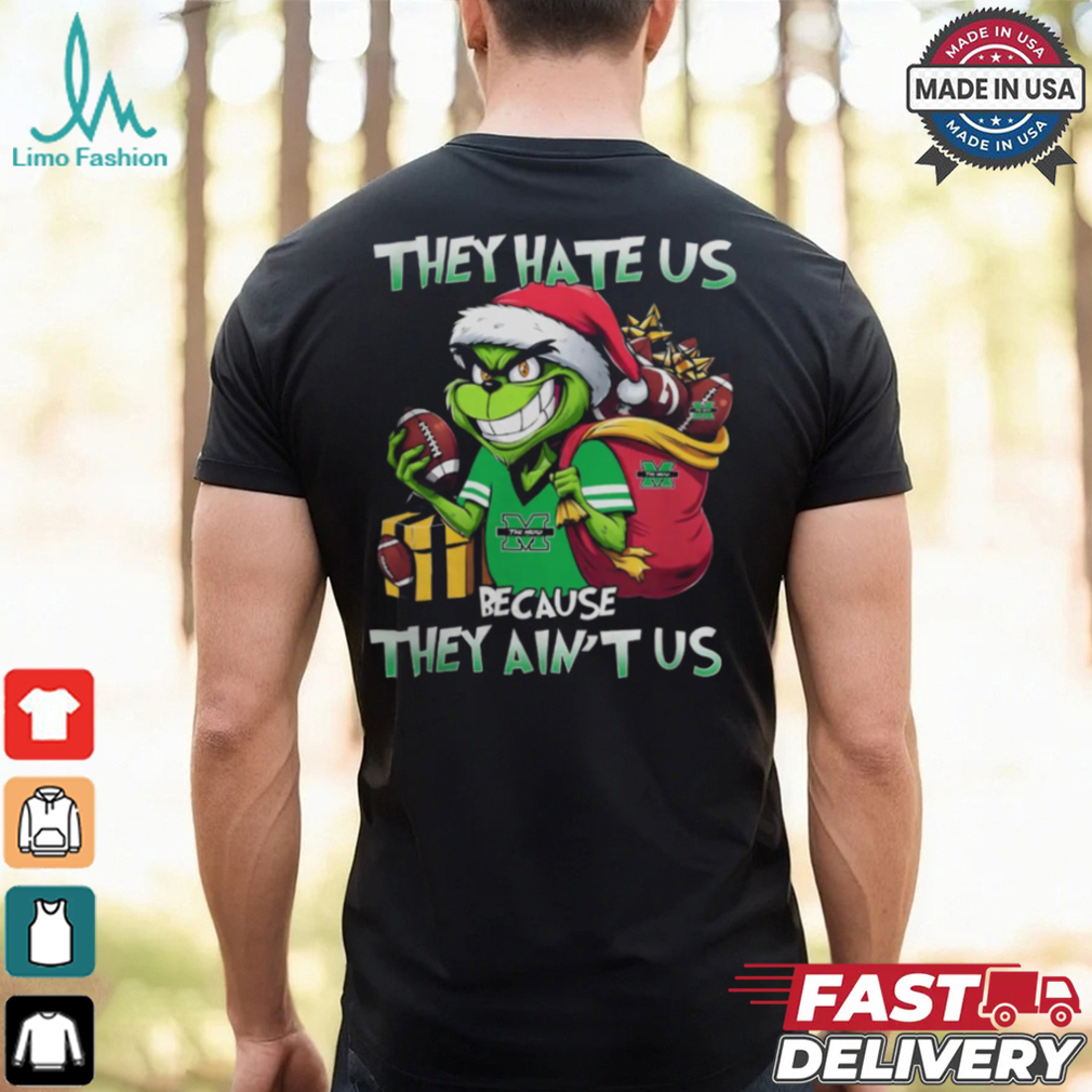 They Hate Us Because They Ain’t Us Grinch X Marshall Thundering Herd Christmas 2024 Shirt They Hate Us Because They Ain’t Us Grinch X Marshall Thundering Herd Christmas 2024 Shirt