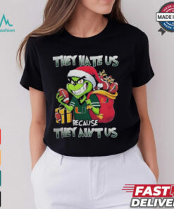 They Hate Us Because They Ain’t Us Grinch X Miami Hurricanes Football Christmas Shirt