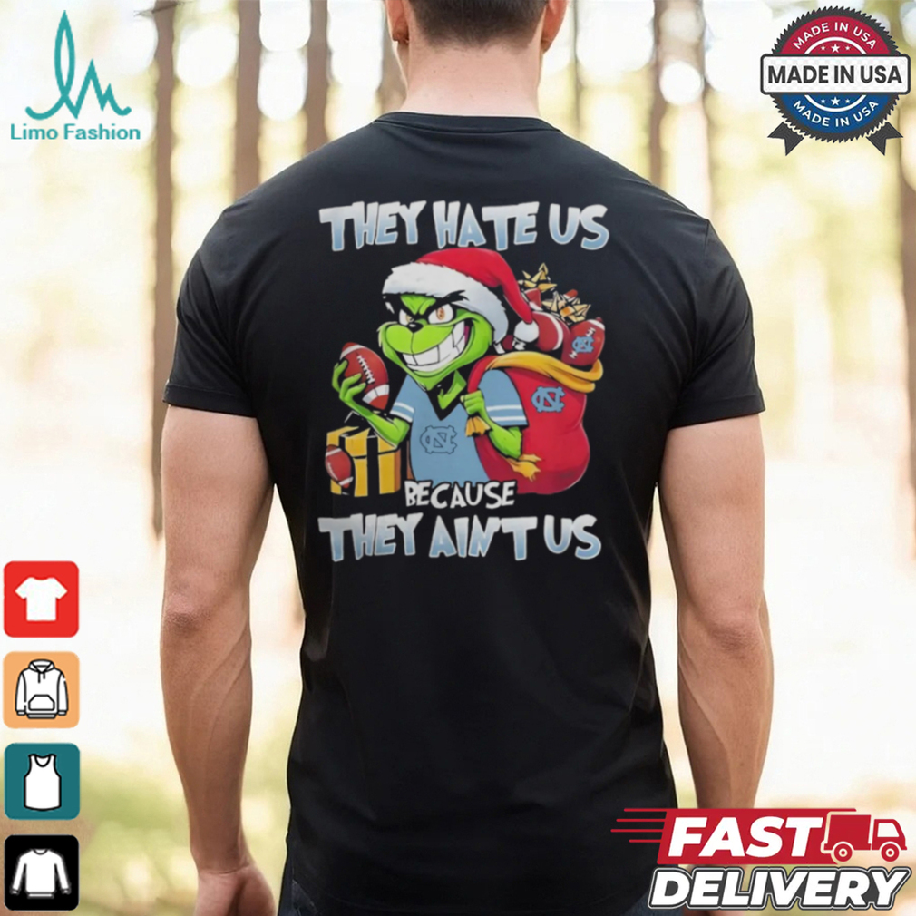 They Hate Us Because They Ain’t Us Grinch X North Carolina Tar Heels Football Christmas Shirt They Hate Us Because They Ain’t Us Grinch X North Carolina Tar Heels Football Christmas Shirt