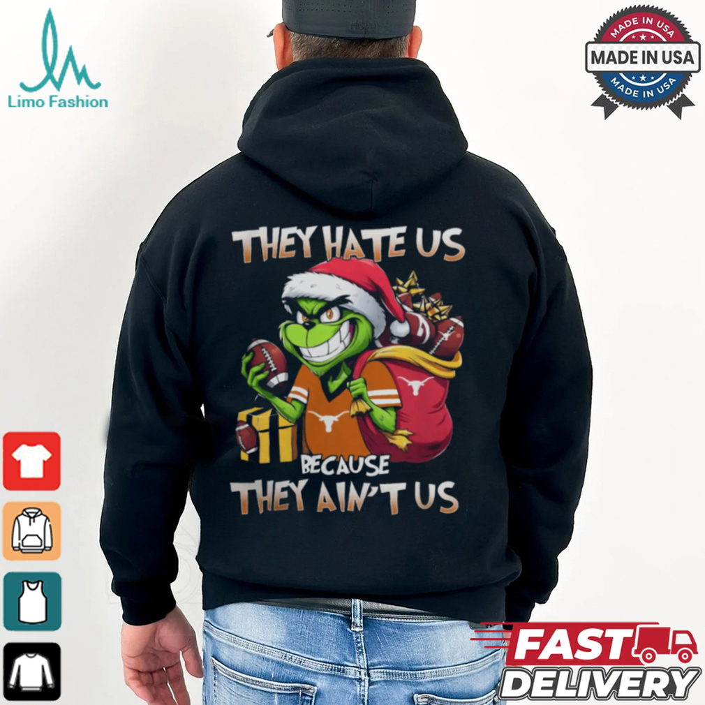 They Hate Us Because They Ain’t Us Grinch X Texas Longhorns Christmas 2024 Shirt They Hate Us Because They Ain’t Us Grinch X Texas Longhorns Christmas 2024 Shirt