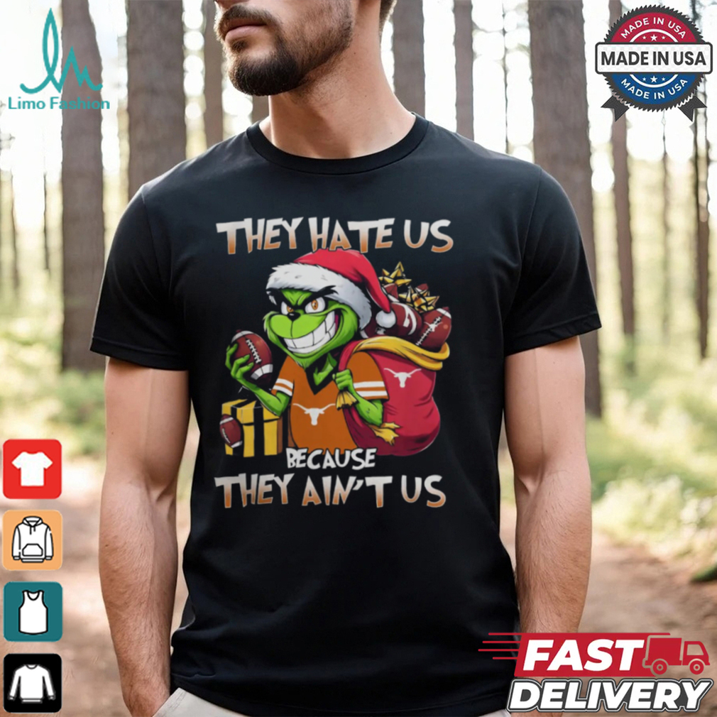 They Hate Us Because They Ain’t Us Grinch X Texas Longhorns Christmas 2024 Shirt They Hate Us Because They Ain’t Us Grinch X Texas Longhorns Christmas 2024 Shirt