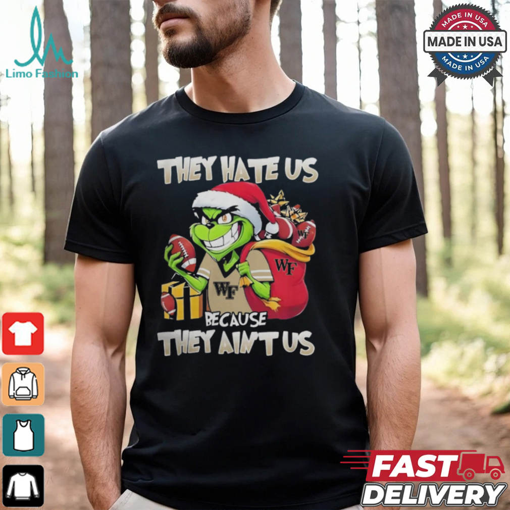 They Hate Us Because They Ain’t Us Grinch X Wake Forest Demon Deacons Football Christmas Shirt They Hate Us Because They Ain’t Us Grinch X Wake Forest Demon Deacons Football Christmas Shirt