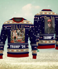 Thug Life Trump Christmas Unly sweater