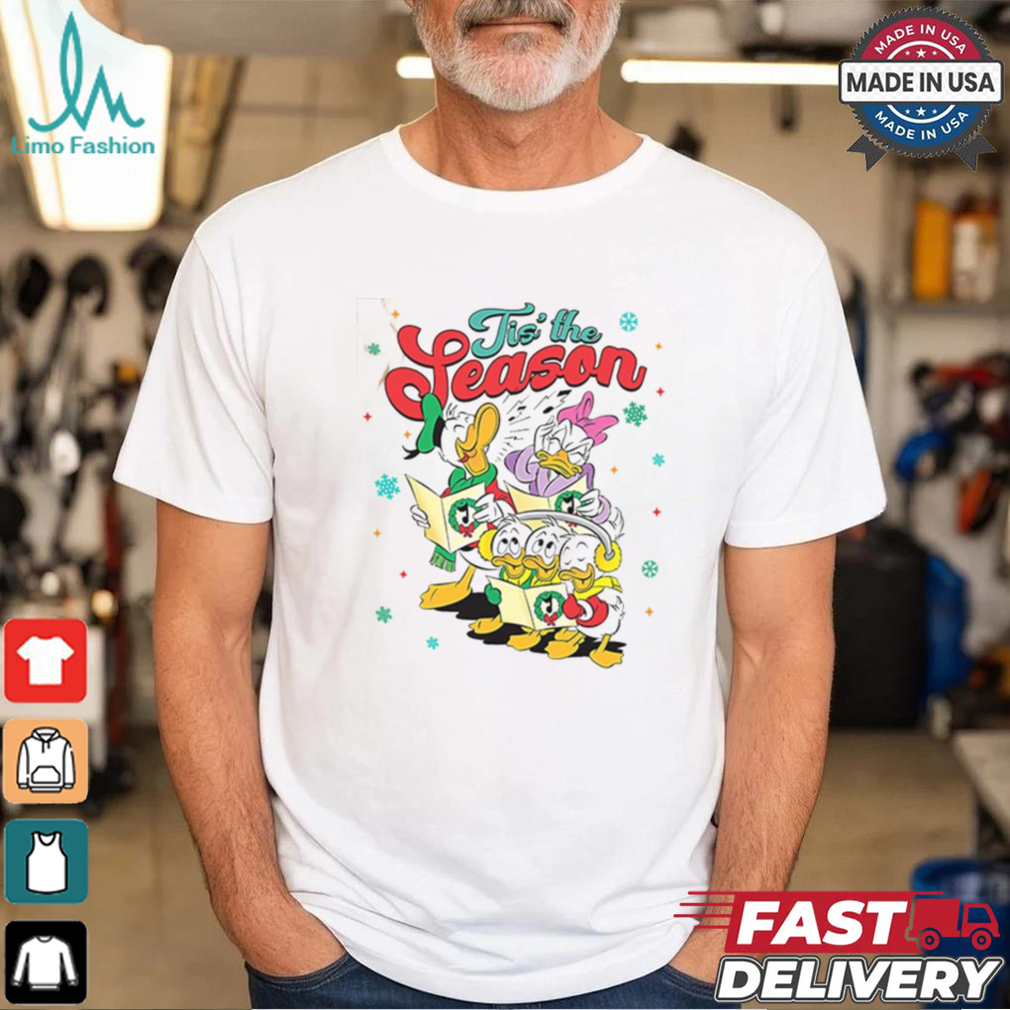 Tis The Season Donald Daisy Duck Huey Dewey And Louie Sing Christmas Shirt Tis The Season Donald Daisy Duck Huey Dewey And Louie Sing Christmas Shirt